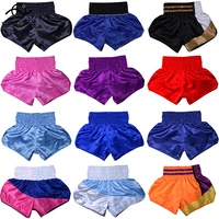 muay thai shorts xs 4xl adult kids womens mens boxing pants sanda bjj training mma kickboxing shorts custom solid fightwear
