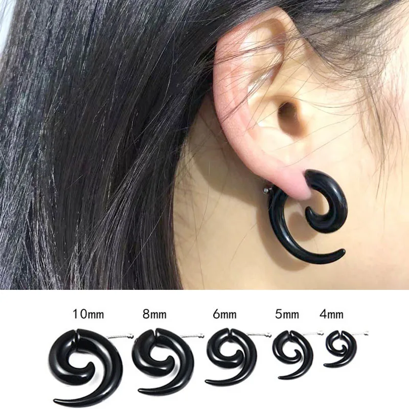 Серьги гвоздики унисекс в виде спирали 10 мм 1 шт.|Серьги-гвоздики| |