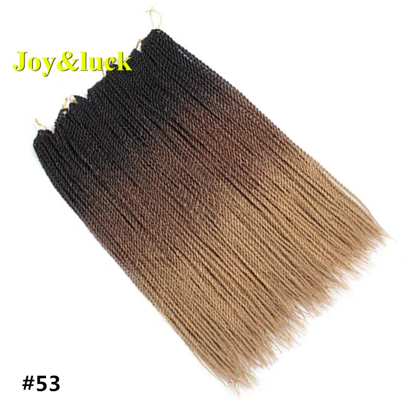 Joy& luck 24 дюйма Сенегальские закрученные крючком косички 30 прядей синтетические волосы для наращивания плетение волос