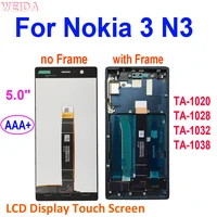 5 0 for nokia 3 n3 ta 1020 ta 1028 ta 1032 ta 1038 lcd display touch screen digitizer assembly frame for nokia n3 lcd screen