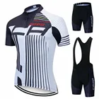 Комплект для велоспорта мужской, из дышащей футболки с коротким рукавом и шортов 19D, для летней езды на велосипеде, 2021