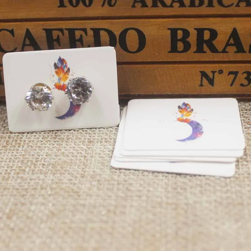 50pcs card23 Серьги-открытки ювелирные изделия-аксессуары ручной работы Классическая бумага 50 шт.-3,5x2,5 см-Бумажная Этикетка персональный стиль милый размер может на заказ - Цвет: 50pcs card23