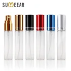 100 шт.лот 10 мл портативный образец многоразовый флакон для духов Пустой Мини-флакон с распылителем флаконы для духов атомайзер контейнер для путешествий