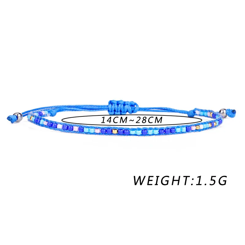 

Ailodo Bohemian Miyuki Seed Beads Bracelets For Women 4 Colors Handmade Bracelets Fashion Couple Friendship Jewelry Gift 20AUG66