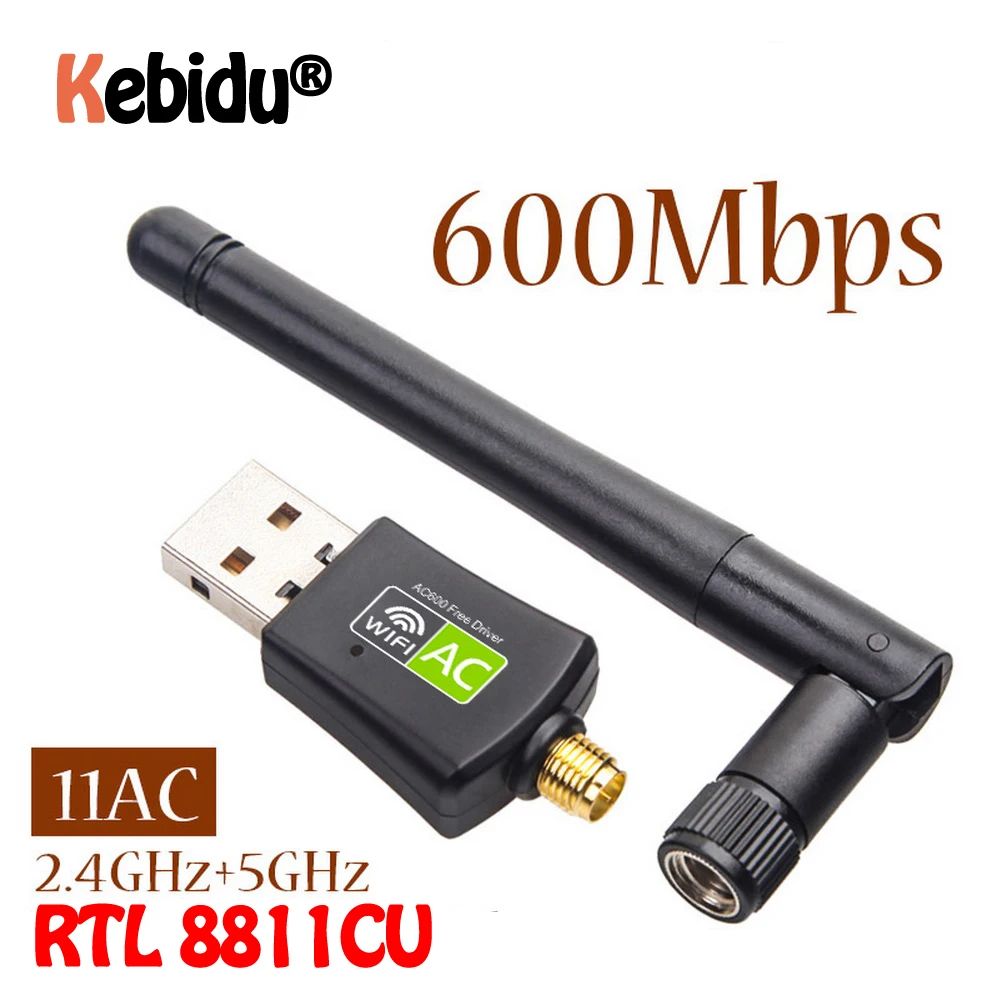 

Сетевые USB-адаптеры для Win 7 8 10 RTL8811CU, 600 Мбит/с, 5/2, 4 ГГц