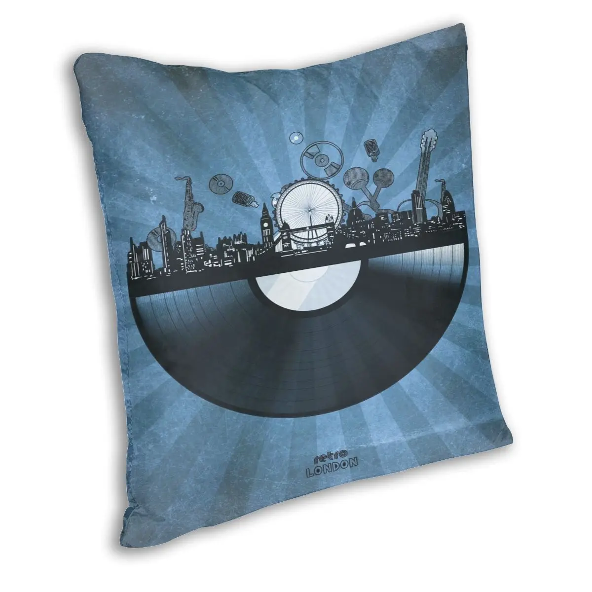 Виниловый чехол для подушки с изображением Лондона|Наволочка| |