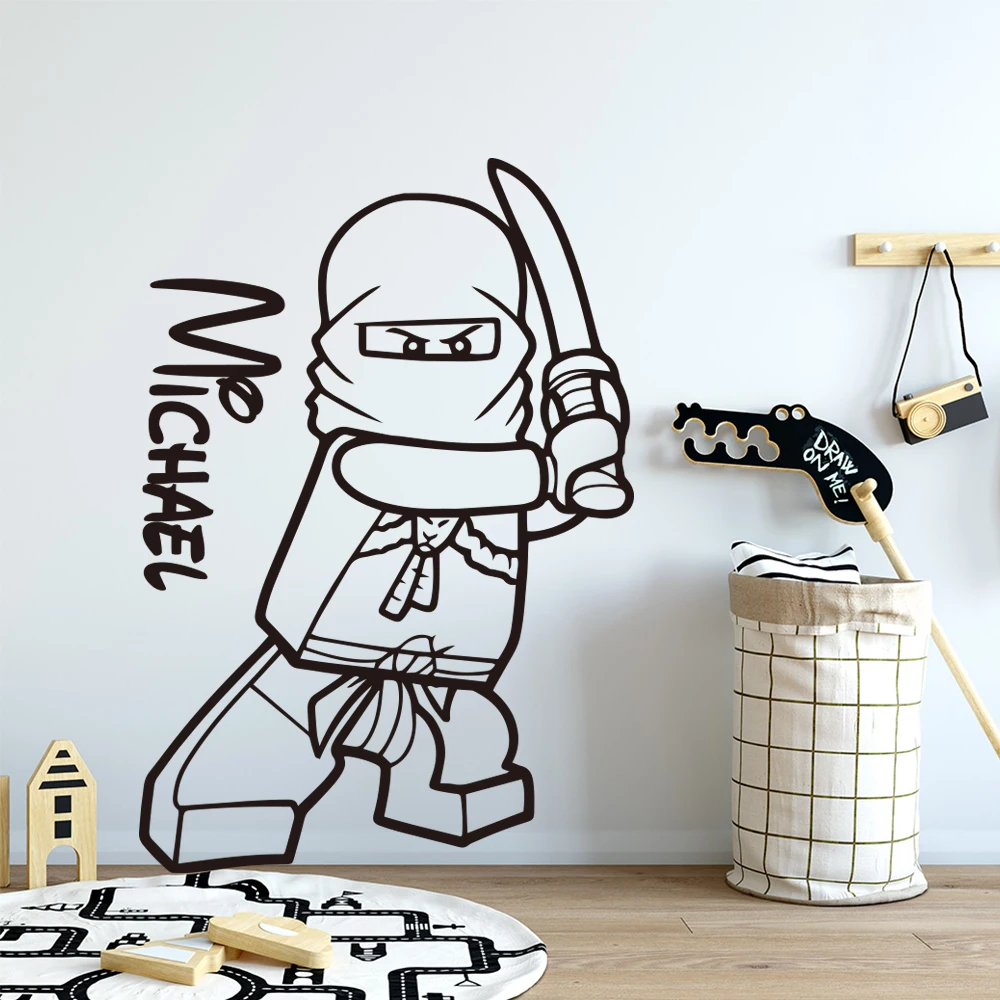 

Ninjago Custom Name Wall Decals For Baby's Rooms Stickers For Kids Room Poster Mural