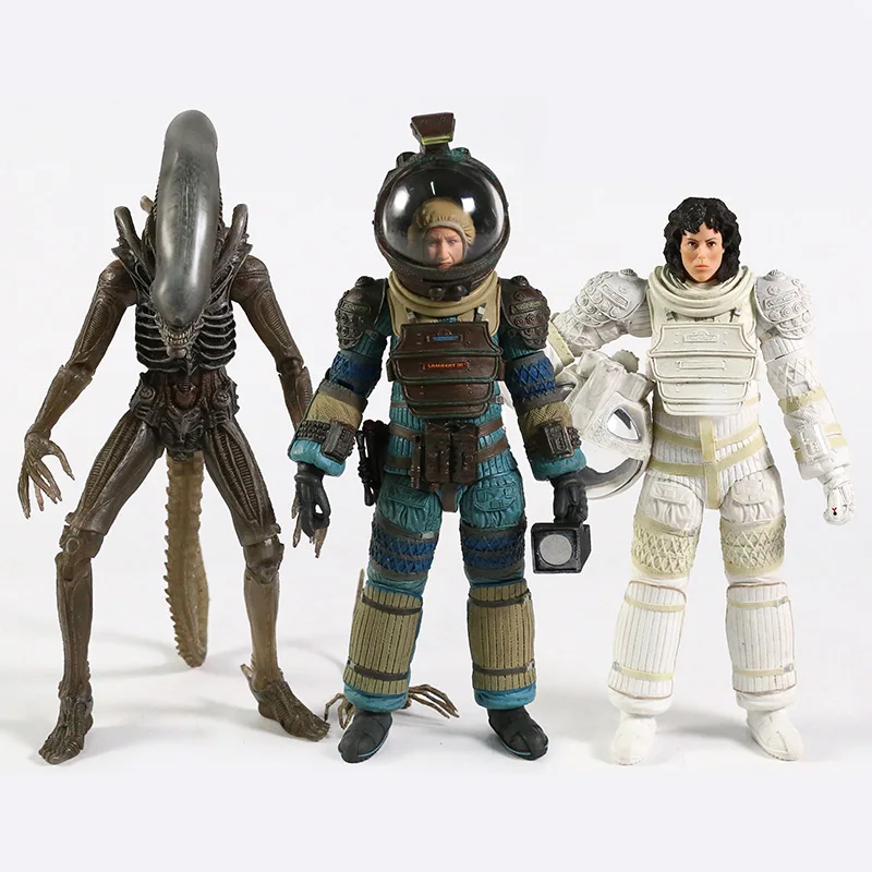 

3pcs/set NECA ALIENS 40th Anniversary The Alien Giger Bloody Big Chap Lambert Riplay Parker Brett Ash Kane Action Figure