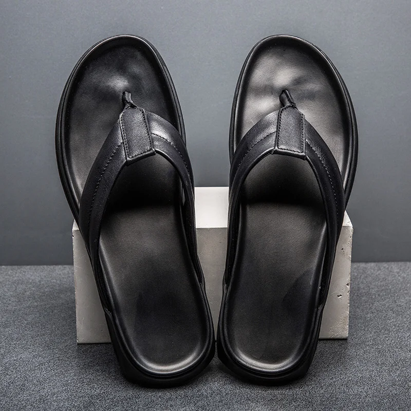 

Outdoor Slippers Slippers Black Zapatillas Trabajo Summer Flip Flops Mens Men For Hombre Slipper Rubber Sole De Verano Beach