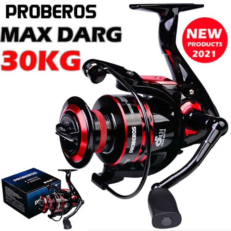 Полностью Металлическая спиннинговая Рыболовная катушка PROBEROS полностью 1000 8000