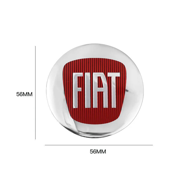 4 шт. 56 мм наклейка на колпачок центральной ступицы автомобильного колеса для Fiat