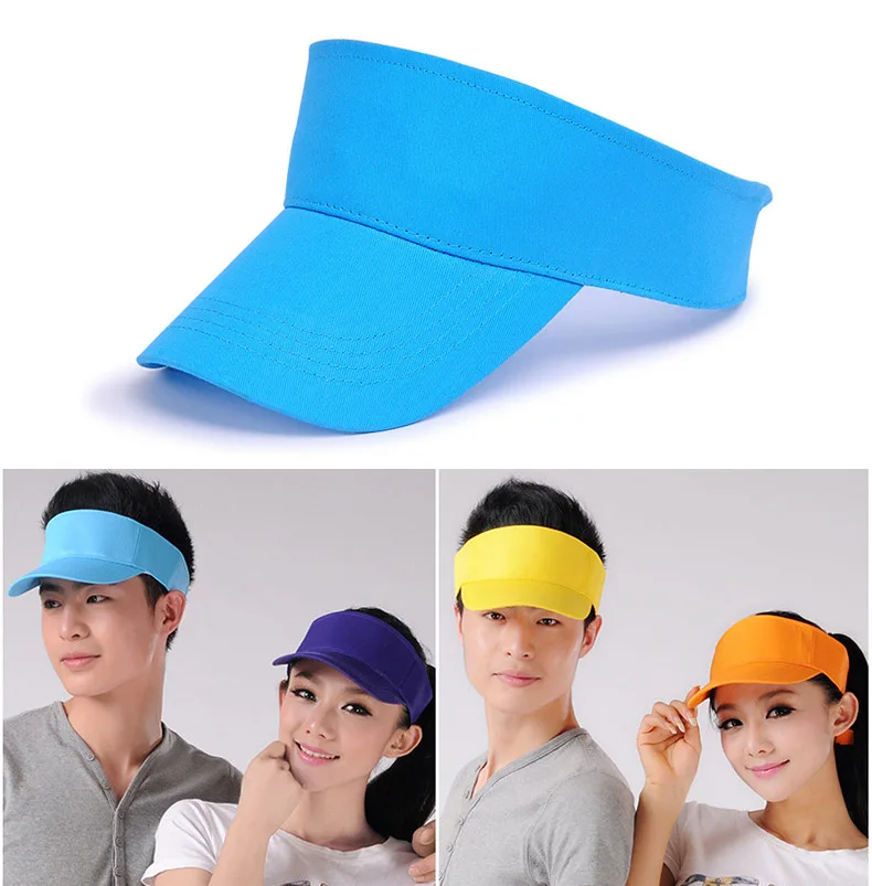 Простая солнцезащитная Кепка с козырьком Спортивная шляпа регулируемая