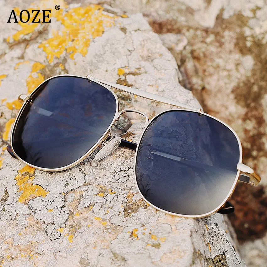 Мужские Солнцезащитные очки-авиаторы Vinatge синие солнцезащитные очки в оправе с