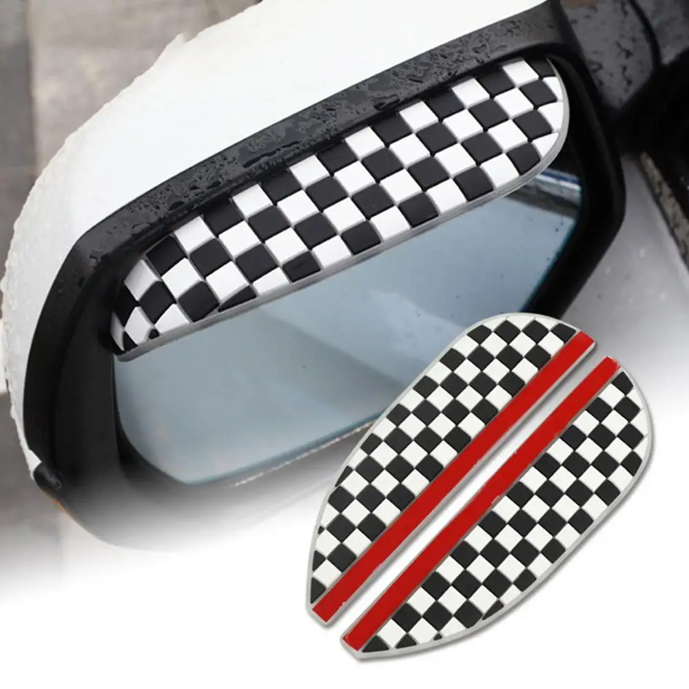 

Universal Transparent Car Rear View Side Door Mirror Rain Board Sun Visors Shade Shield Flexible Protector