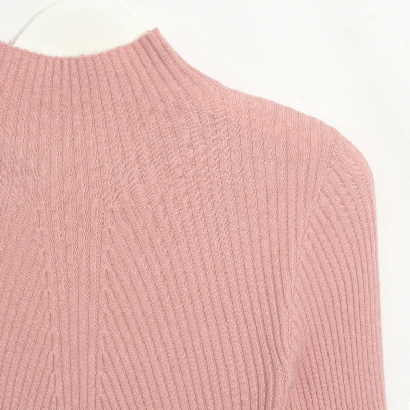 Женский эластичный трикотажный пуловер Wixra базовый джемпер с длинным рукавом на