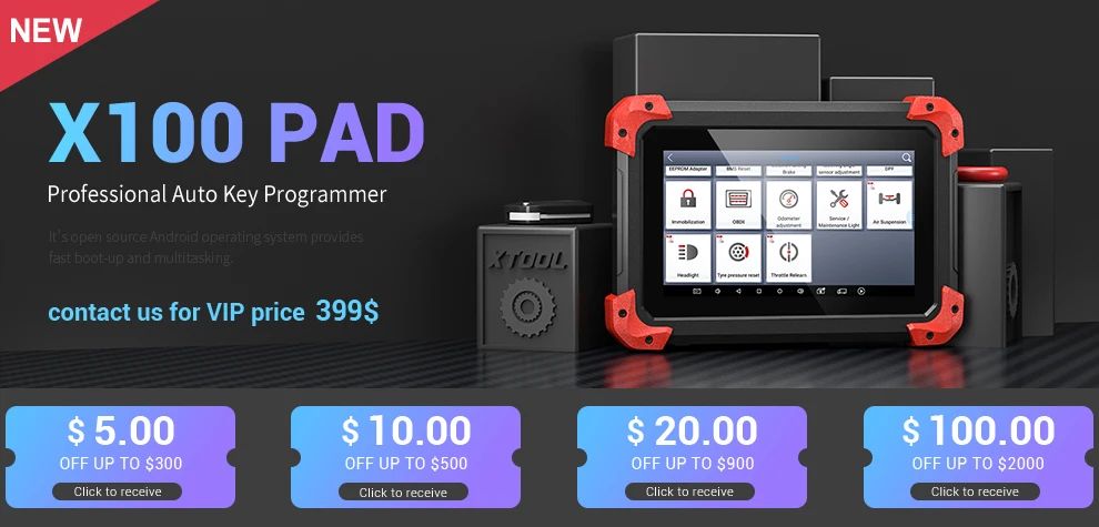 XTOOL X100 Pro OBD2 автоматический ключ программист/Регулировка пробега включая EEPROM код читателя с бесплатным обновлением