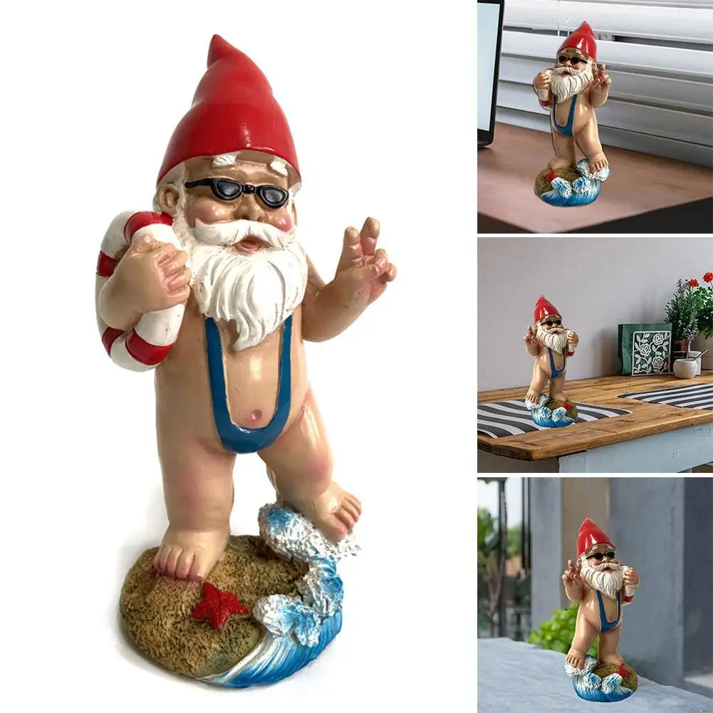 

Resin Funny Dwarf Creative Outdoor Garden Cute Resin Decoration Crafts Statue Gift Ornaments Garden Sculpture Ornaments