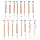 Унисекс зажимы для пустышки, детские соски, зажимы для соски, не теряющие потери, веревка, ручная работа, хлопок, плетеная, в винтажном стиле, цепочка для соски для младенцев P31B