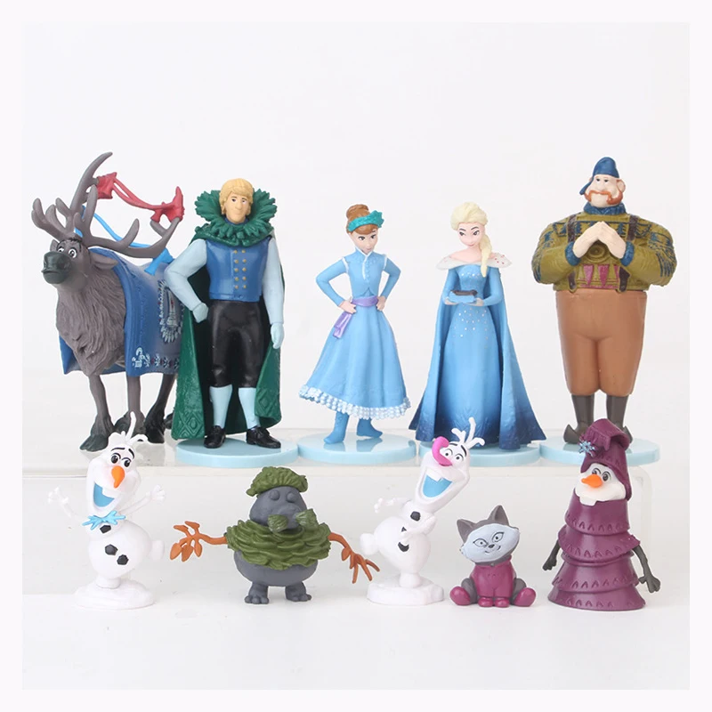 Экшн фигурки из ПВХ 6 10 шт. Frozen2 Снежная королева Эльза Анна|Игровые и