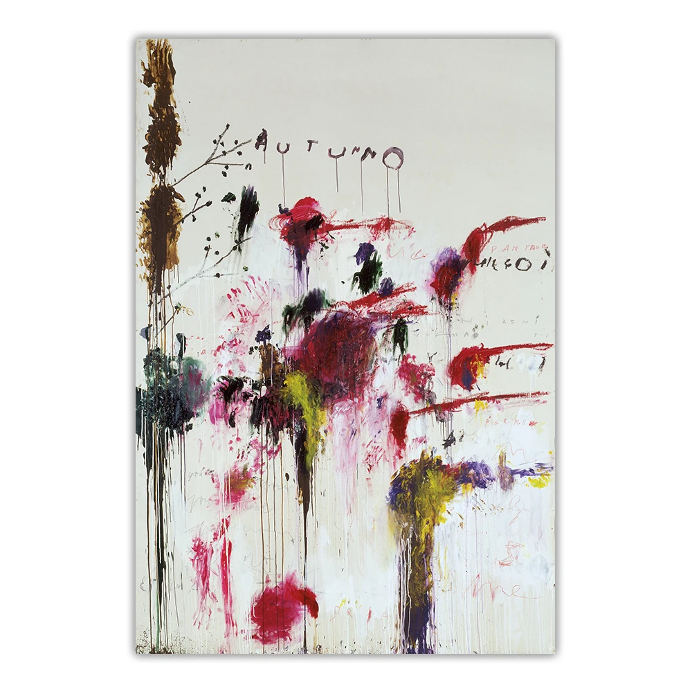 

Citon Cy TwomblyFour Seasons-Fall,1995Canvas Art Oil Painting Artwork Poster Picture Wall Background Decorations Home Decor