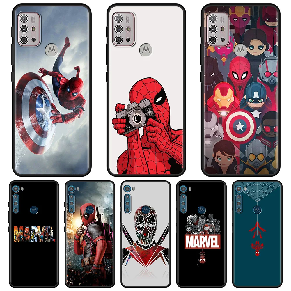 

For MOTO One Fusion G9 E7 Plus one Hyper G9 G8 Play G9 G8 Power G60 G50 G30 G20 G10 Edge 20 Lite E6s Case Marvel Iron