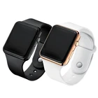 Цифровые часы для пары, 2 шт., светодиодные цифровые спортивные часы для мужчин и женщин, электронные простые часы из искусственной кожи, оптовая продажа