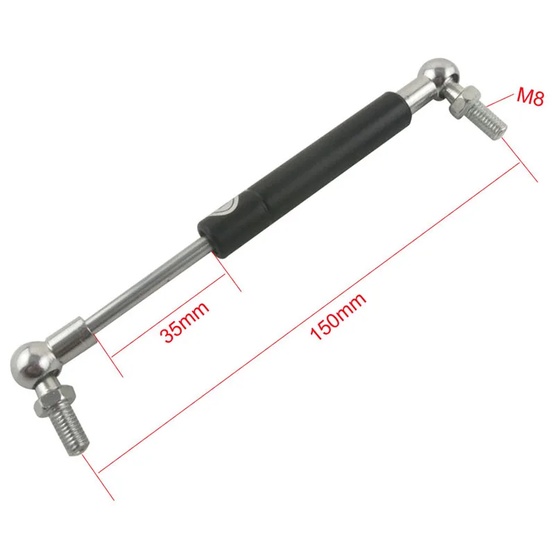 2Pcs 150Mm Hole Center Furniture Gas Spring 35Mm Stroke 10Kg Force Ball Strut Shock X Damper | Инструменты
