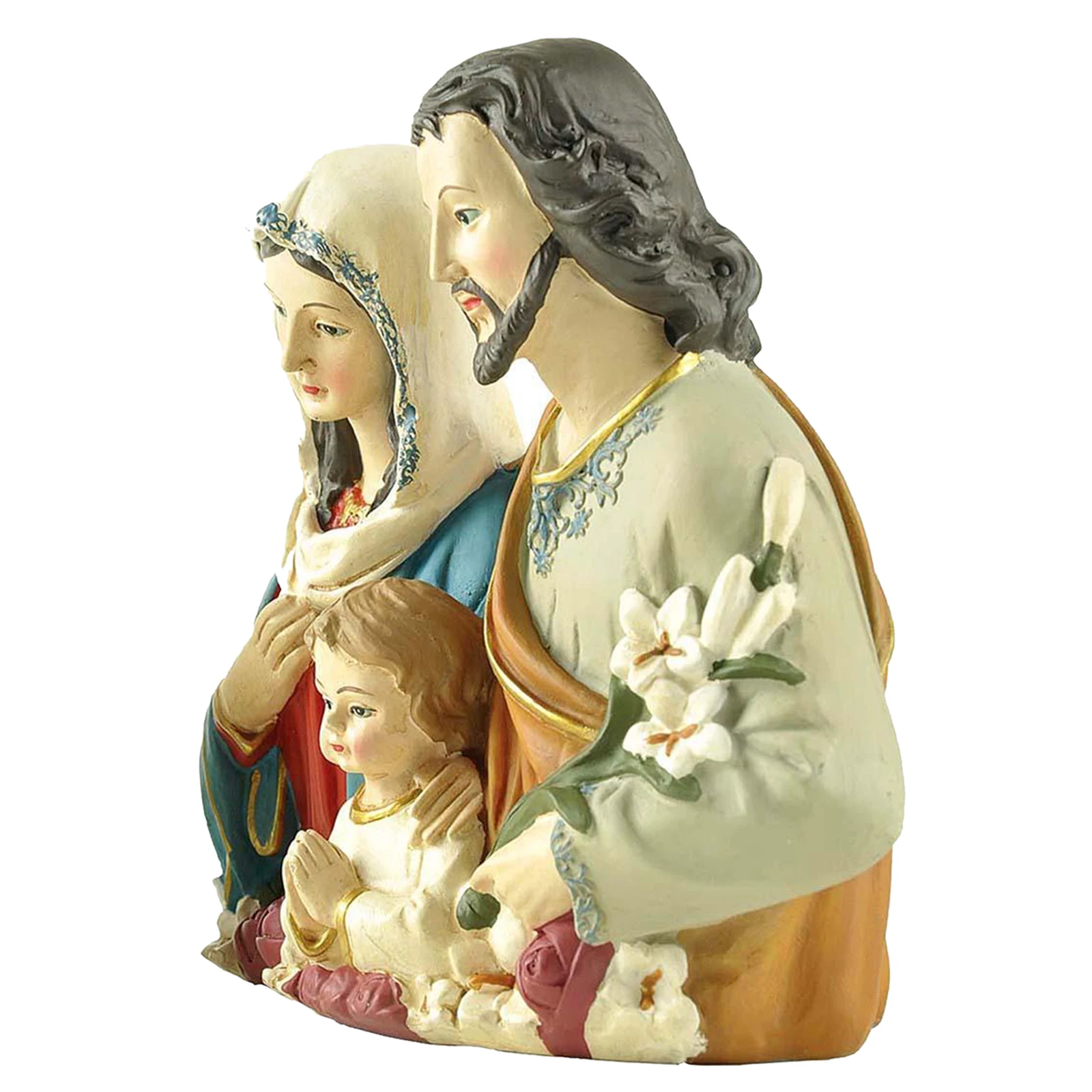 

Resin Holy Family Statue Religious Sculptures Countertops Office Decoration