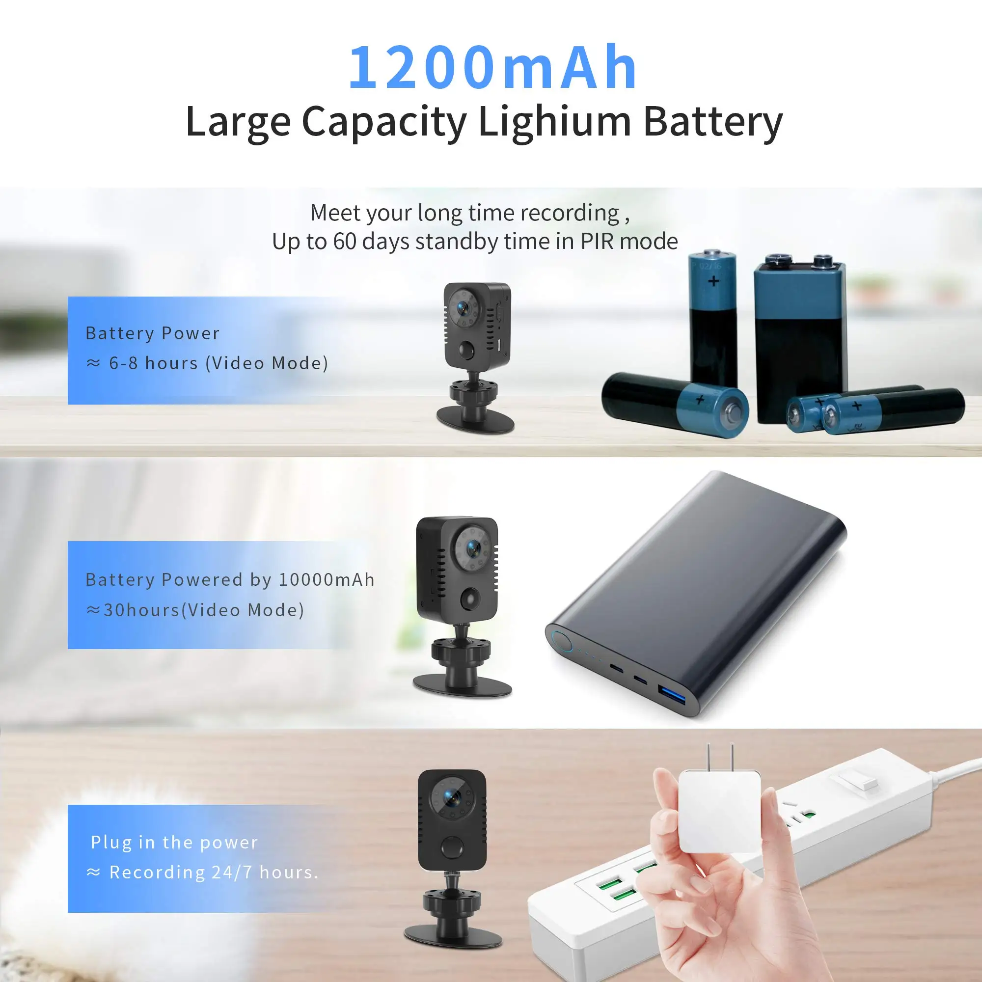 HD Mini Body Camera Wireless 1080P Security Pocket Handheld Cameras Motion Activated Small Cam for Cars Recording Sports