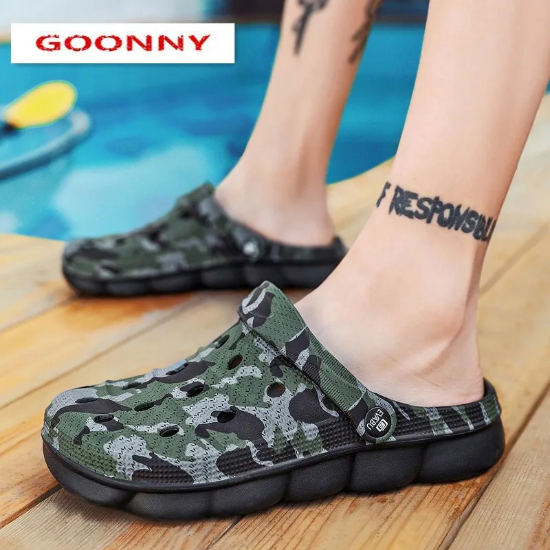 Сандалии пляжные унисекс повседневная обувь без застежки для сада и душа летние