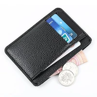 rfid classic men wallet mini pu leather business card holder case women bank credit id card passport covers small purse case bag