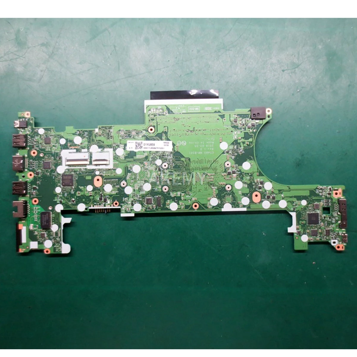 

Akemy Laptop motherboard For Lenovo Thinkpad T480 Core SR3LA i5-8250U Mainboard 01YR328 ET480 NM-B501 Tested 100%