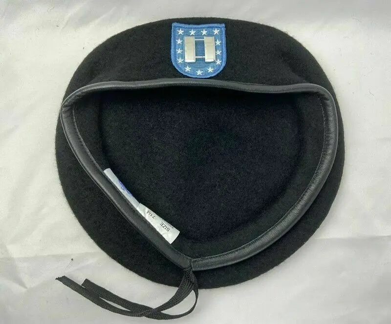 Новый берет военной пехоты армии США черный шерстяной Офисная шапка военная