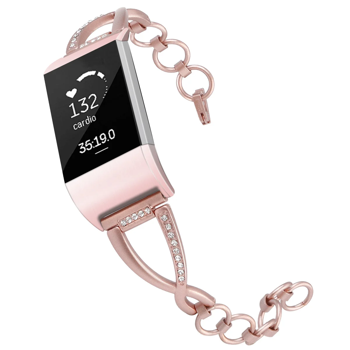 Фото Ремешок для часов Fitbit Charge 2 металлический браслет из нержавеющей стали с