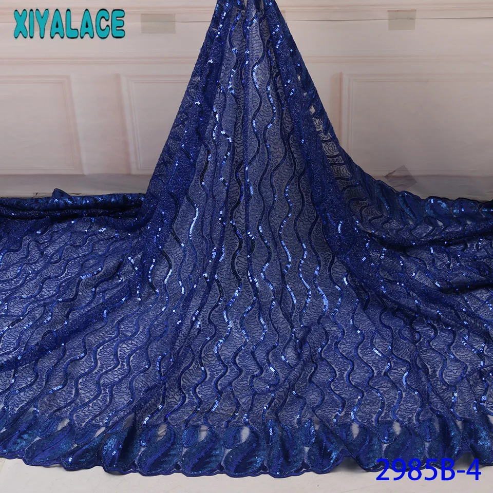 Популярная кружевная ткань с блестками французская вышитая Высококачественная