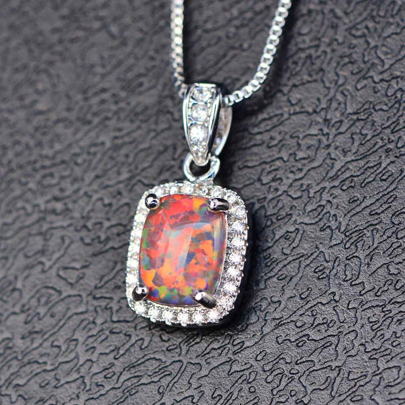 Женская подвеска из серебра 925 пробы 9 х7 мм|Ожерелья| |