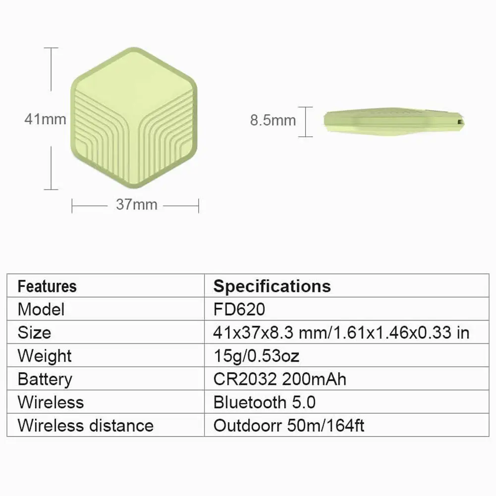 

Mini Smart Tracker Nut 3 Bluetooth GPS Smart Finder Locator Anti-lost Child Mark GPS Lost Finder Alarm Reminder Key O3Z3