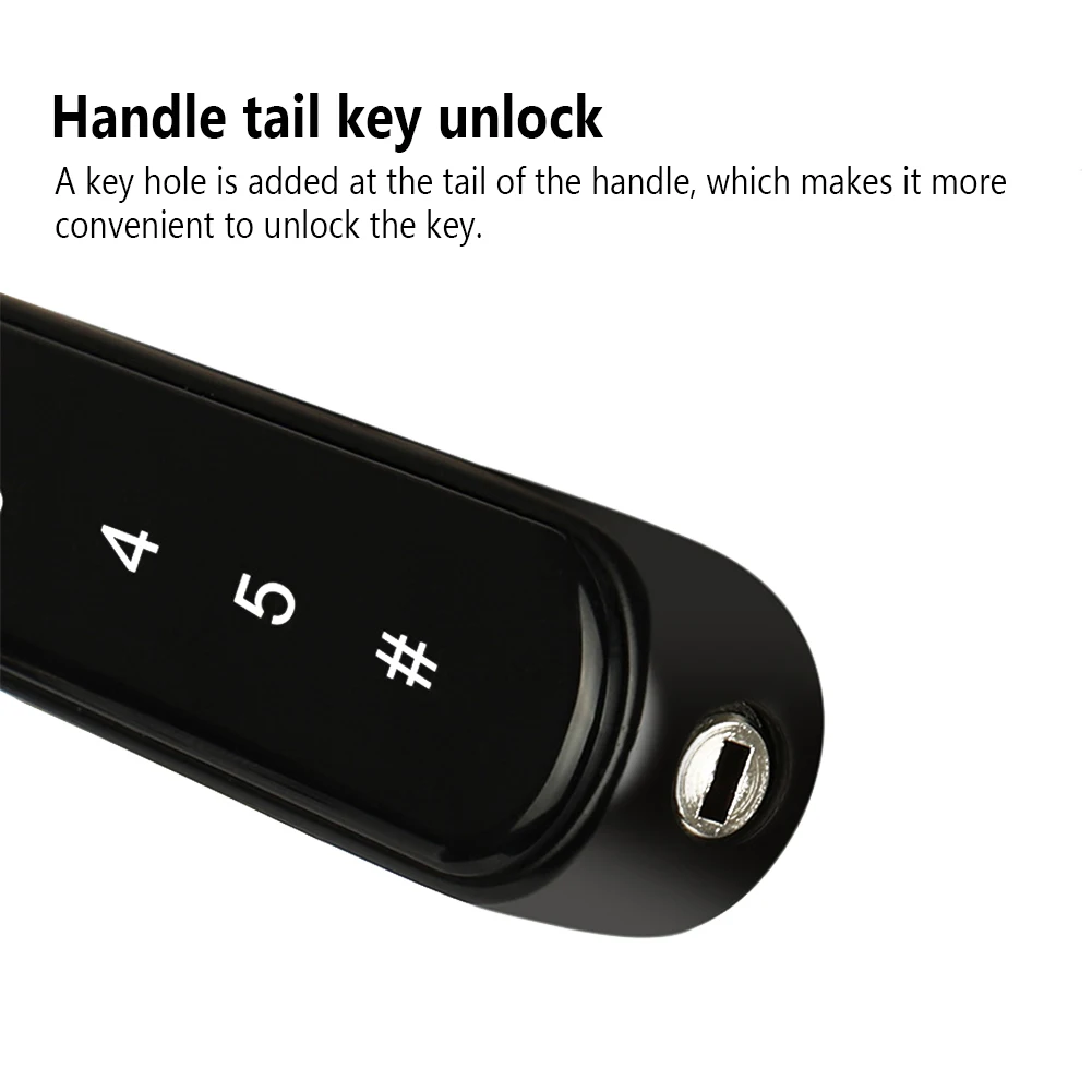 

Fingerprint Electric Easy Install Office Keyless Entry Password Biometric With Handle Indoor Home Universal Smart Door Lock