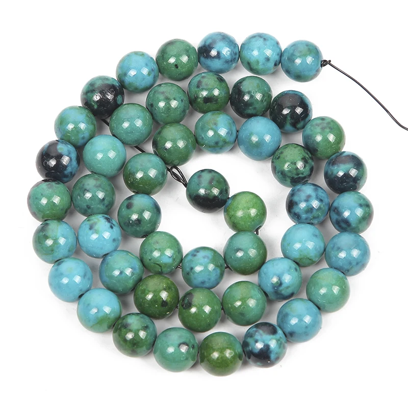 Круглые бусины Phoenix Lapis Lazuli из натурального камня свободные для самостоятельного