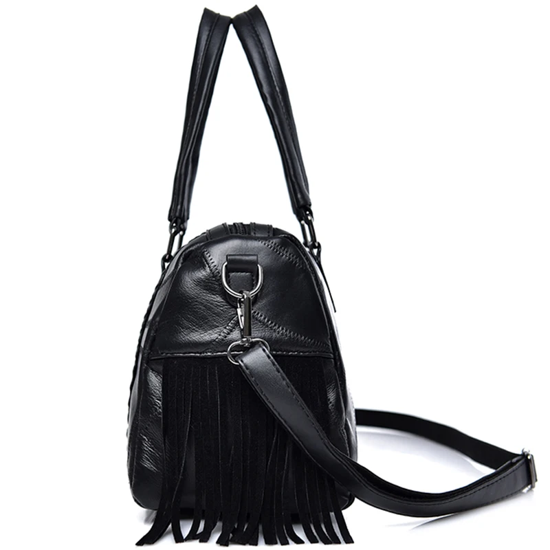 Модная женская сумка-мессенджер с заклепками и кисточками | Багаж сумки