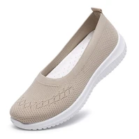 womens mesh flat slippers summer breathable casual flat shoes comfortable light walking shoes hot sale 2022 womens shoes