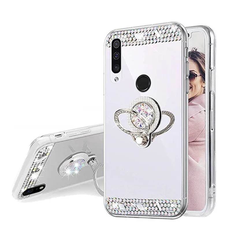 Mirror Ring Case For Huawei P30 honor 6c Pro Y5 Y6 Y9 Prime 2019 Y7 2018 8C 9X 9 lite view 20 10 8A 8X phone cover | Мобильные