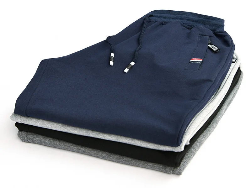 

Men's Knitted Sports Pants Cotton Leisure Athletic Seven-cent Pants 3/4 Cropped Trousers Running Pants Men Fitness Sweatpants