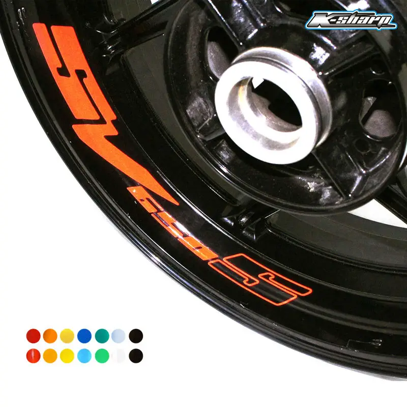 8 X пользовательских внутренних обода наклейки колеса Светоотражающие полосы