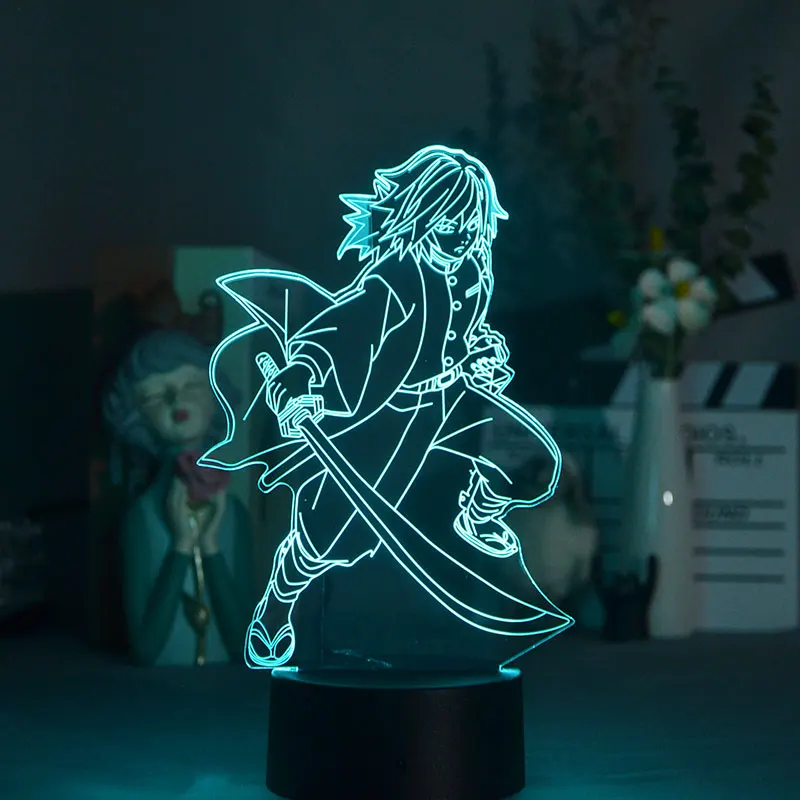 

3D детский ночник с Bluetooth, светодиодный ночник, рассеиватель демонов, настольная лампа, декор комнаты, смарт-телефон с дистанционным управлен...