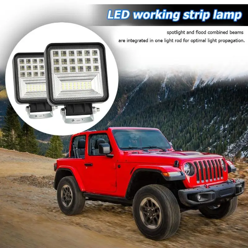 Автомобильный рабочий светильник 126 Вт Классический изящный 4 дюймовый