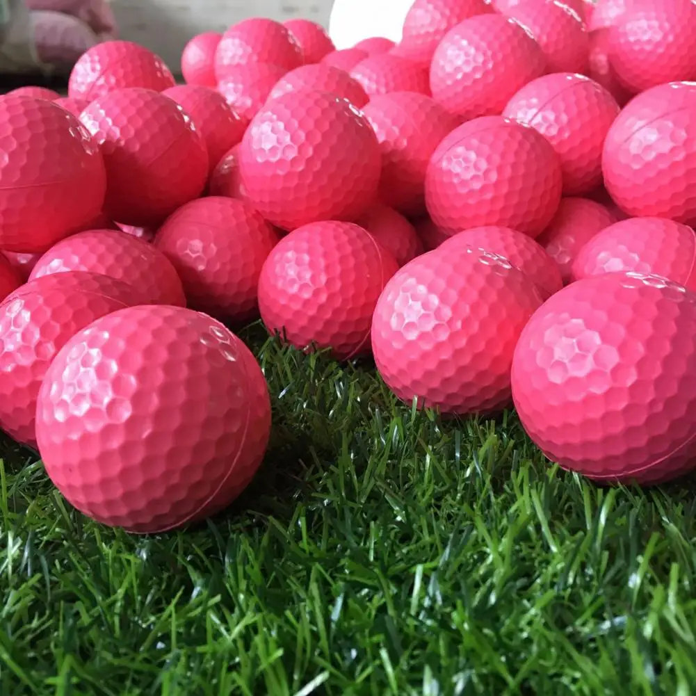 

2Pcs Golf Balls Elastic High Visibility Eco-friendly Safety Golf Practice Balls Children Toys PU Golf Balls for Golf Practice