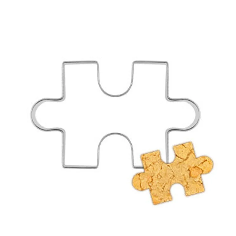 Новая Головоломка Форма печенья резак для украшения торта Fondant (сахарная) Cuttter