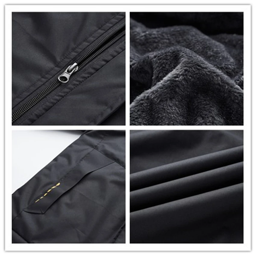 JACKSANQI мужские и женские толстые флисовые водонепроницаемые куртки зимние