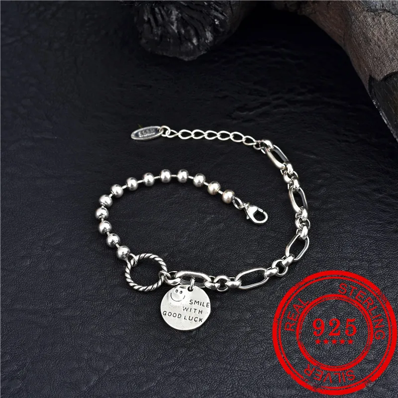 Женский браслет из серебра 100% пробы в Корейском стиле | Украшения и аксессуары
